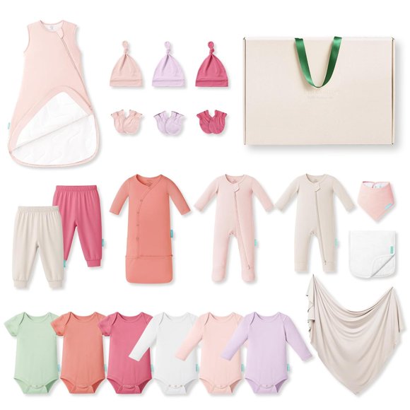 Juego de Ropa de Bambú PurComfy Colección Amelia para Recién Nacidos 0-3 Meses