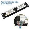 thumbnail image 4 of Panel de Parcheo RJ45 Ethernet Cat.6A UTP sin Blindaje de 12 Puertos con Soporte para Montaje en Pared, 4 of 8