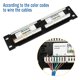 thumbnail image 4 of Panel de Parcheo RJ45 Ethernet Cat.6A UTP sin Blindaje de 12 Puertos con Soporte para Montaje en Pared, 4 of 8