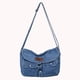 thumbnail image 3 of Bolso Mezclilla Bolso Bolso Cruzado Con Múltiples Bolsillos Bolso Vintage (Azul Claro), 3 of 9