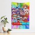 thumbnail image 3 of Cash and Nico Tapestry 60 x 40 Wall Hanging Tapestries Art Banner for Bedroom Dorm Living Room Decorate, 3 of 9