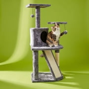 Vibrant Life 5-Level Multi-Functional Cat Tree Condo, Gray, 44.5