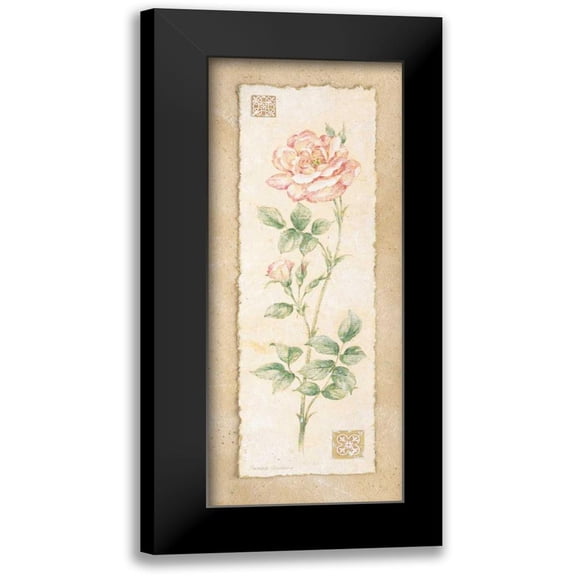 Gladding, Pamela 8x14 Black Modern Framed Museum Art Print Titled - Rose