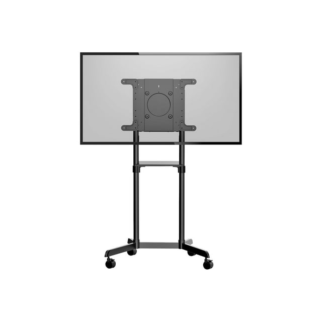 StarTech.com Chariot Télé Mobile, Support Télé Roulant Portable pour Téléviseur VESA de 37 à 70 Pouces (154 Lb/70 kg), avec Tablette et Compartiment de Rangement, Affichage Rotatif/basculant, Support Télé Universel sur Roulettes/roues - Support Télé Mobile avec Roulettes (MBLTVSTNDEC) - Chariot - pour Écran Plat - Acier - Taille d'Écran : 37 Pouces-70 Pouces