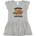 thumbnail image 3 of Inktastic My Spirit Animal is a Sloth with Sloth Illustration Girls Toddler Dress, 3 of 5