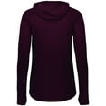 thumbnail image 2 of Holloway Sportswear S Womens 3D Regulate Lightweight Pullover Maroon Heather 222753, 2 of 5