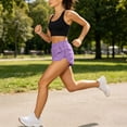 thumbnail image 6 of Guluxicc Women's Athletic Shorts with Pockets Elastic Waist Straight Leg Running Performance Short Trousers for Everyday Gym Workout, 6 of 6