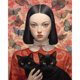 thumbnail image 5 of Pintura de diamante 5D Wdftyju DIY taladro redondo completo AB gato niña 45x55cm negro, 5 of 9