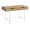 Natural-White, variant on Pemberly Row Computer Desk Home Office Laptop 48"L Work Metal White Marble Look