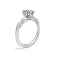 thumbnail image 2 of 1.15 Carat Brilliant Cushion Cut Natural Diamond Elegant Solitaire Wedding Ring for her in Solid 14K White Gold Size 9.5, 2 of 8