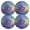 Purple, variant on Ryvnso Tie Dye Rainbow Pattern Round Plate Mats Dining Table Placemat Set of 4 for Holiday Decoration