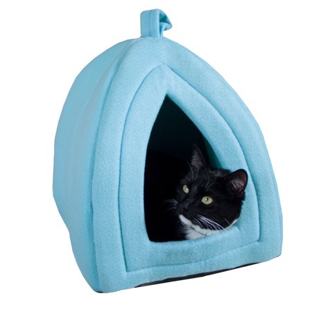 PETMAKER Cat House for Kittens Rabbits and Other Small Animals (Blue)