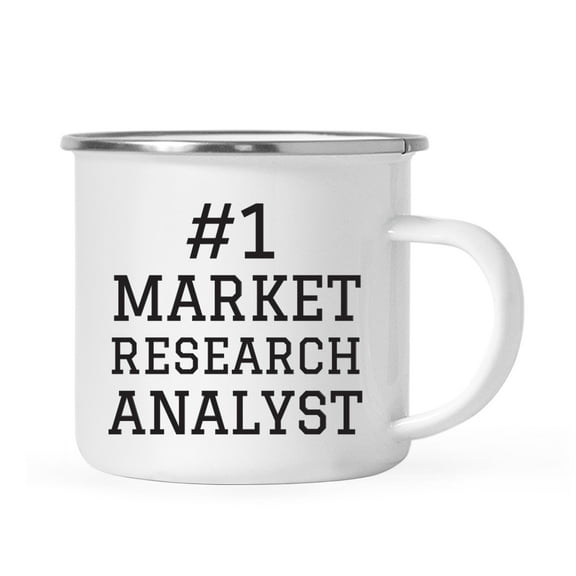 Koyal Wholesale Stainless Steel Campfire Coffee Mug, #1 Market Research Analyst, 1-Pack