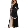 thumbnail image 5 of Renaissance Dress for Women, Medieval Lace Up Maxi Gown, Cosplay Costume for Halloween and Ren Faire, 5 of 7