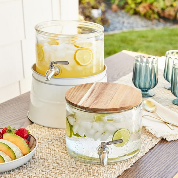 Better Homes & Gardens 240oz Stacking Glass Beverage Dispenser