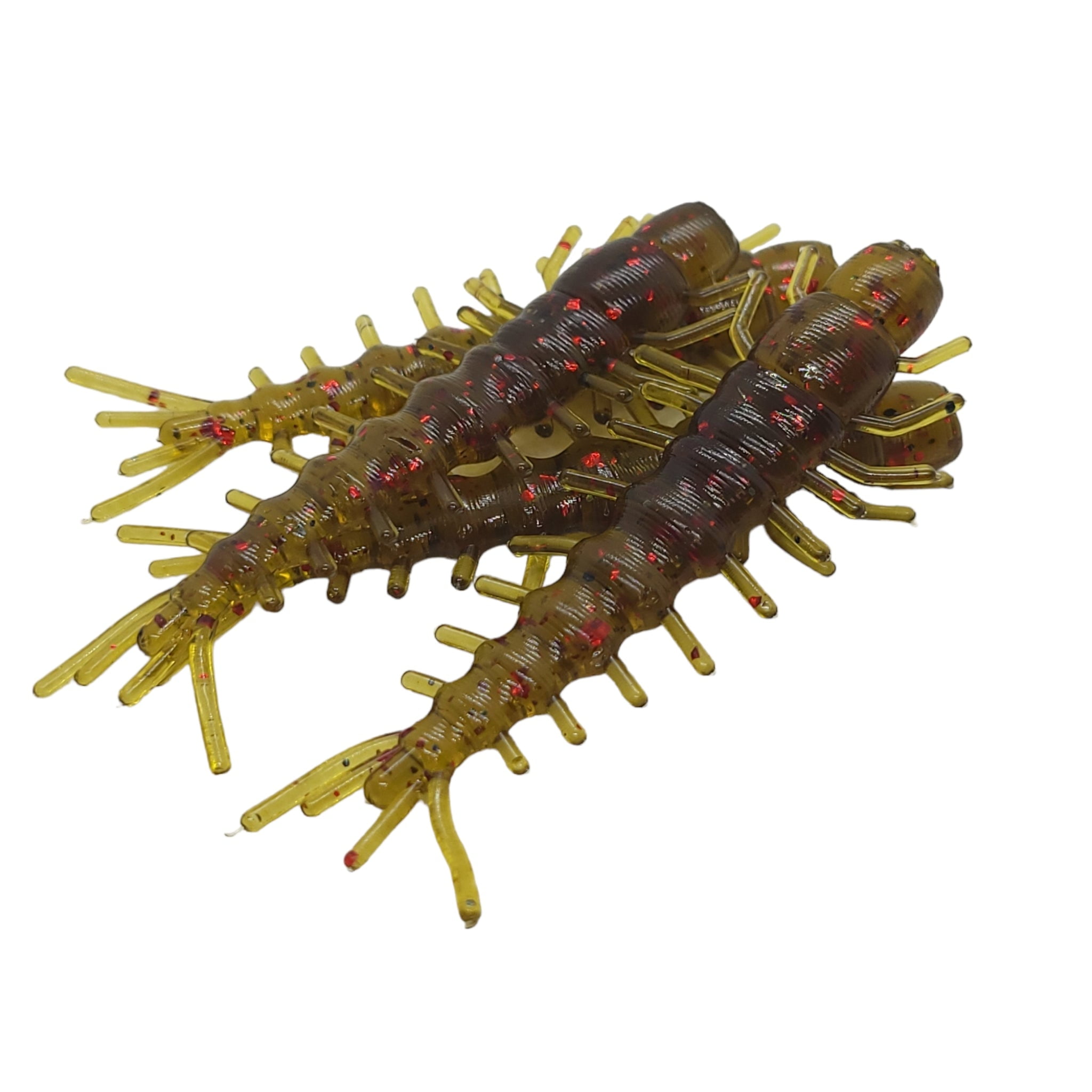 3" Floating Hellgrammite Soft Plastic Baits - 10 Pack For Ned Rig Fishing, Made In USA