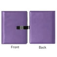 thumbnail image 2 of Premium Faux Leather Notebook - Refillable, Multi-Functional Organizer, 23.3x17cm, All-Season Use，Purple, 2 of 6