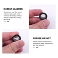 thumbnail image 3 of 40 Pcs 1/2 Pouce Tuyau de Douche Rondelles en Caoutchouc Joint en Acier Inoxydable Rondelle en Caoutchouc, 3 of 8