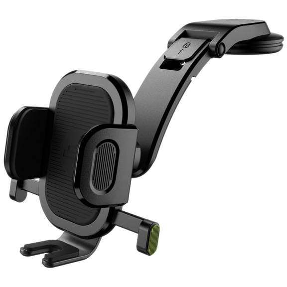 Bracketron OneClick Dashboard Cell Phone Holder for Car, Low-Profile Universal Car Phone Mount with TemperBond Suction Cup, 360° Rotating Dash Mount for iPhone, Samsung & Other Smartphones