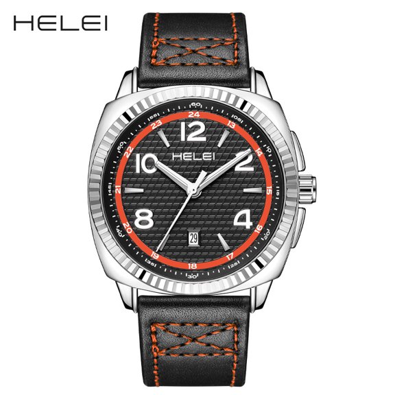 HELEI Men's Quartz Watch Waterproof Wristwatches 801440196271