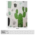 thumbnail image 4 of Autua Cactus Textures Warm Lightweight Blanket Soft Fleece Blankets Throw Blanket Living Rooms Sofa Decor Cow Gifts Blanket All Seasons 40x50in, 4 of 6