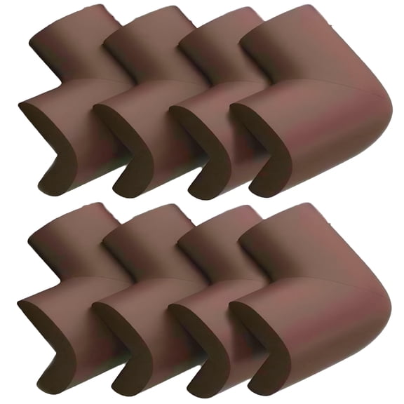 LAMIRO 8-Pack Corner Protectors Baby Proof, Furniture Corner and Edge Safety Bumpers, Soft Rubber Foam Cushion Covers, Table Corner Guards, Baby Child Proofing Pads