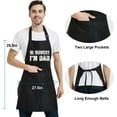 thumbnail image 2 of Funny Cooking Aprons for Women Men with Pocket, Grill Apron with Adjustable Neck Strap, Birthday Gift for Dad Mom, 2 of 6