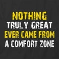 thumbnail image 2 of Nothing Truly Great Ever Came From A Comfort Zone T-Shirt | White Tee Gift, 2 of 5