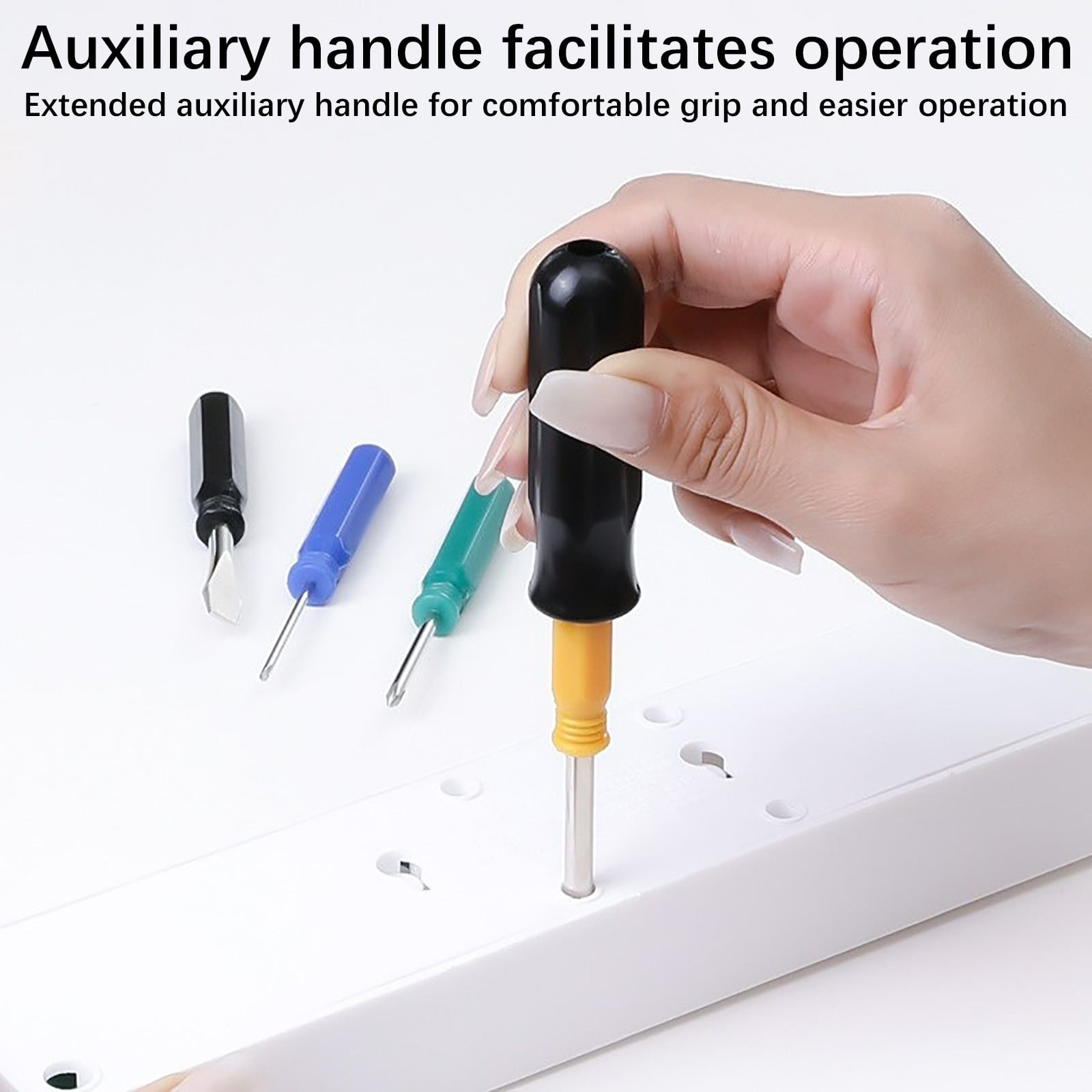 Cadorn Mini Cross and Flat Head Screwdriver Set - Portable & Compact Multipurpose Tool Kit