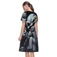 thumbnail image 7 of Lsque The Binding of Isaac Print Women's Casual Dress T-Shirt Summer Short Sleeve Scoop Neck Swing Dresses, 7 of 7