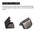 thumbnail image 4 of Belt Buckle End Tips, 6mm Ribbon Crimp Clasps for DIY Metallic Black 24Pack, 4 of 6