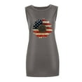 thumbnail image 3 of Womens Tank Tops Sale Rydcot Womans Shirts,Women's Tank Tops O-Neck Sunflower Printing Sleeveless Casual Loose Vest Tops Gray 14(2Xl), 3 of 5