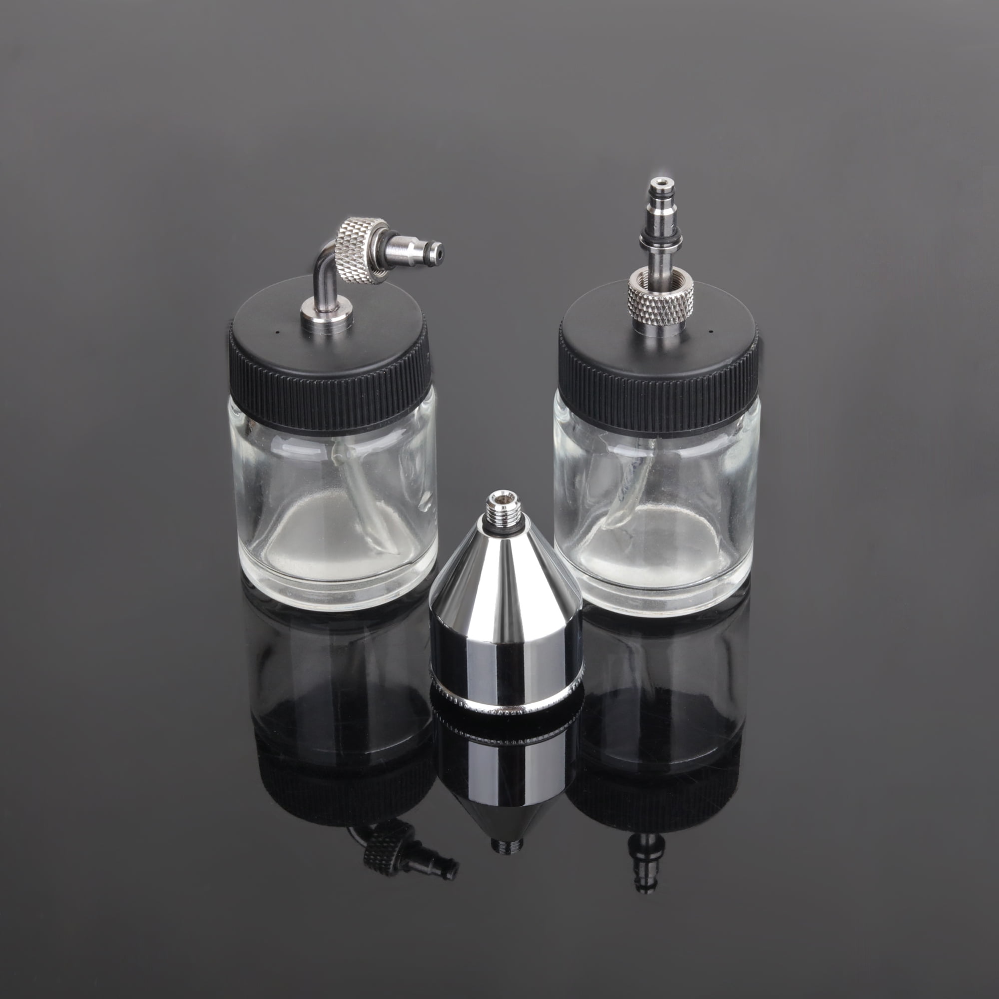 Dual Action Airbrush Pen with Rotatable Air Brush Head Gravity and Both Side Available Match Most Types Siphon Feeding