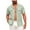 Green-short sleeve linen shirts men, variant on Mens Linen Button Down Shirts with Pockets Short Sleeve Beach Vacation Blouses Casual Solid Color Basic Tees with Pockets,White,XXXL