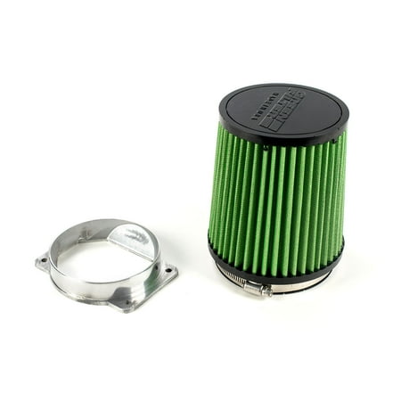 Squirrelly 4.5" MAF Mass Air Adapter Plate w/ Filter Mitsubishi EVO 8 9 VIII IX