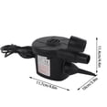 thumbnail image 1 of Bomba De Aire Eléctrica DC12V Para Inflar/Desinflar Presión De 3800PA, Volumen Mínimo De 380l, Con 3 Boquillas, Ideal Para Colchones De Aire, Camas De Aire, Juguetes, 1 of 8