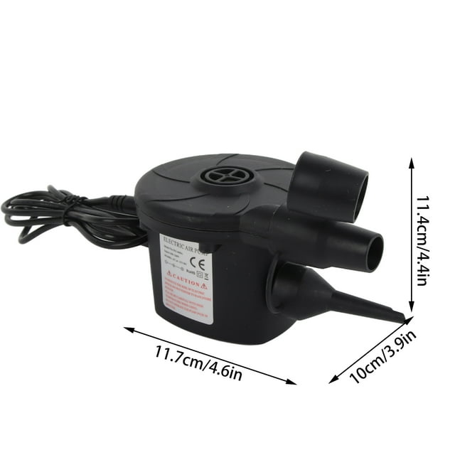 Bomba De Aire Eléctrica DC12V Para Inflar/Desinflar Presión De 3800PA, Volumen Mínimo De 380l, Con 3 Boquillas, Ideal Para Colchones De Aire, Camas De Aire, Juguetes