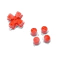 thumbnail image 2 of eXtremeRate Replacement Three-Tone Orange & Clear with D-pad Face Buttons for PS5 BDM 010/020/030/040, 2 of 10