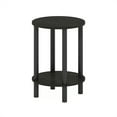 thumbnail image 2 of Furinno Turn-N-Tube 2-Tier Round Wooden End Table, Side Table, Espresso/Black, 2 of 6