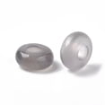 thumbnail image 2 of U8MO 10pcs Natural Grey Agate European Large Hole Beads Rondelle Stone Loose 10x4.5mm, 2 of 2