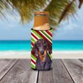 thumbnail image 3 of Carolines Treasures LH9223MUK Dachshund Candy Cane Holiday Christmas Ultra Hugger for slim cans Slim Can multicolor, 3 of 6
