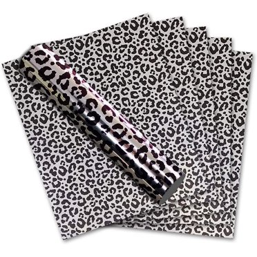 Fabric Empire 54 x 108 inches Clear Leopard Print Craft Vinyl Roll - Walmart.com
