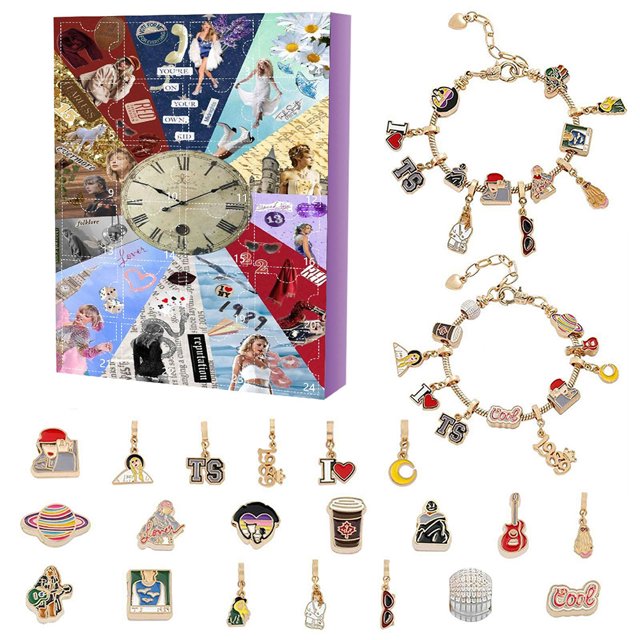 Kit Fabricación Joyas DIY Calendario Cuenta Regresiva Navidad para Amantes La Música