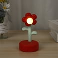thumbnail image 5 of Small Flower Night Light, Decorative Table Lamp, Heart-Shaped Sensor Button, Portable, Soft Light, Home Office Dorm Decoration, Cute Flower Lantern, 5 of 7