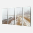 thumbnail image 2 of Sandy Beach in the Winter Fog - Modern Seashore Canvas Art, 2 of 3