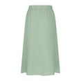 thumbnail image 6 of yillto Womens Skirts a Lined High Elastic Waist Buttons down Elegant Midi Skirt for Women, 6 of 7