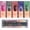Cat Eye-4 French Short Square, variant on 150 count Eye Press Nails Short Square, Soft Gel Nails, Glossy Glitter Eye Tips for Women and Girls Stick Nails in 15 Sizes