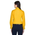 thumbnail image 2 of Harriton Easy Blend Long-Sleeve Twill Shirt with Stain-Release (M500W) Sunray Yellow, 2XL, 2 of 3