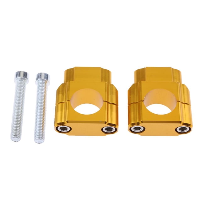 Adaptador de abrazadera elevadora de montaje de manillar kusrkot universal para motocicleta de 28 mm Oro Abrazadera de la abrazadera del manillar