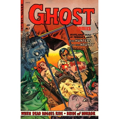 Ghost Comics No 7 Pulp Book Cover Canvas Art - (18 x 24)